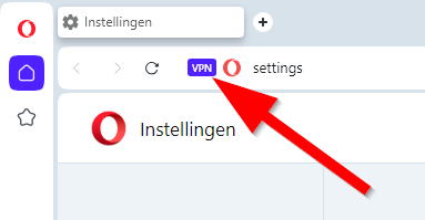 Opera VPN icoon